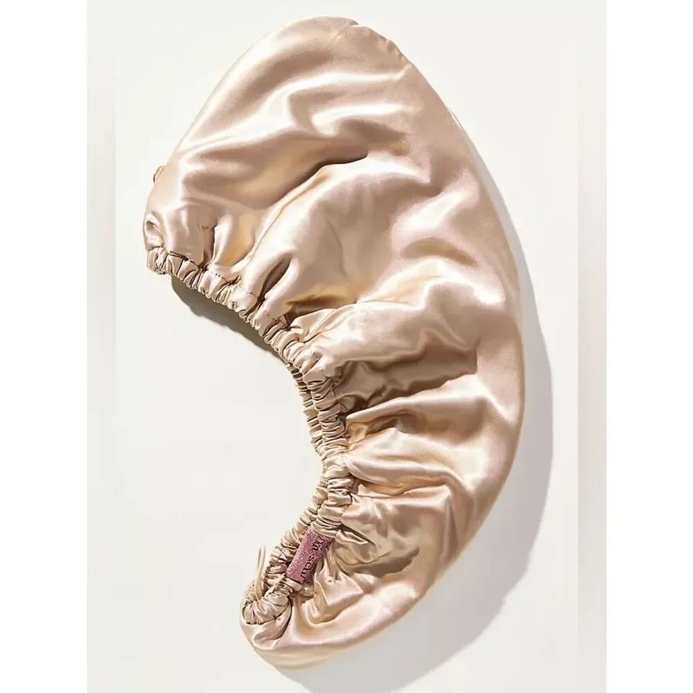 KITSCH Satin-Wrapped Hair Towel Anthropologie